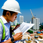 Modern Thai Architect**

"A Thai architect, fully clothed in professional attire, reviewing blueprints on a sunny construction site in Bangkok, modern high-rise buildings in the background, safe for work, appropriate content, perfect anatomy, professional."

**