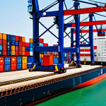 무역영어 필기 시험 예상 문제 분석 - **

"A busy international port in Thailand, containers being loaded onto ships, fully clothed worker...
