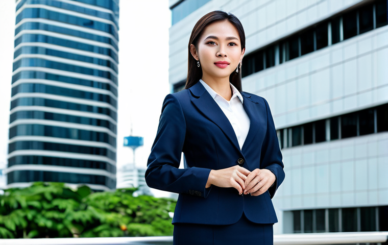 무역영어 실기 과제 작성법 - Professional Businesswoman in Bangkok**

"A professional Thai businesswoman in a modest business sui...