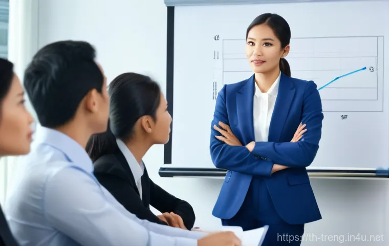 무역영어 학습을 통한 커리어 업그레이드 - **Image Prompt 1: Beginner Level Business English Confidence**
    "A bright, naturally lit image fe...