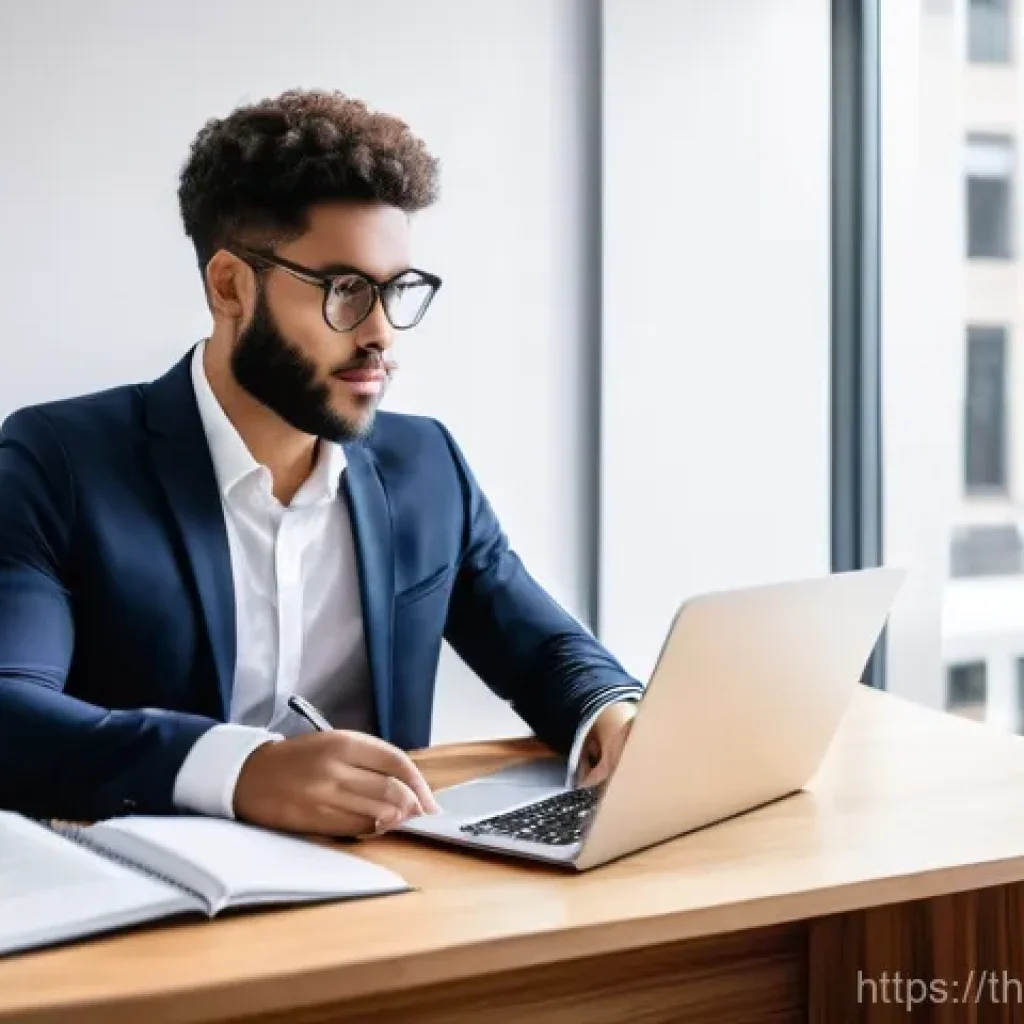 무역영어 실기시험 대비 주요 학습법 분석 - **Prompt 1: Focused Business English Study Session**
"A young, diverse professional in their lat...