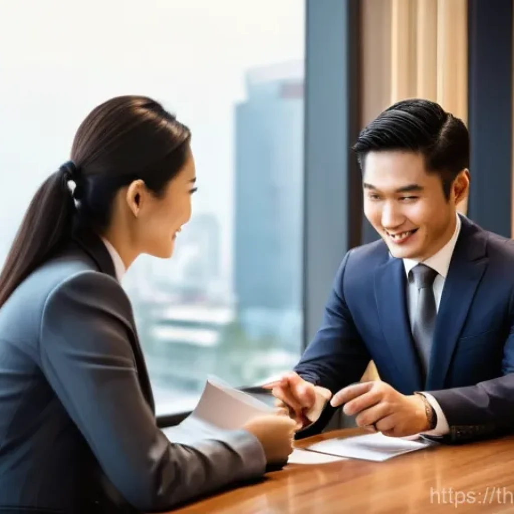 무역영어 학습에서 얻는 부가적인 스킬 - **Image Prompt 1: Cultural Nuance in International Business Negotiation**
A professional Thai bu...