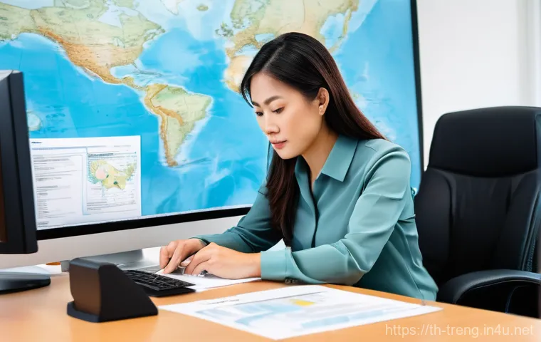 무역영어 자격증으로 지원 가능한 기업 - Global Business Negotiation in a Modern Office**
A diverse group of five business professionals, in... 무역영어 자격증으로 지원 가능한 기업 - Global Business Negotiation in a Modern Office**
A diverse group of five business professionals, in...