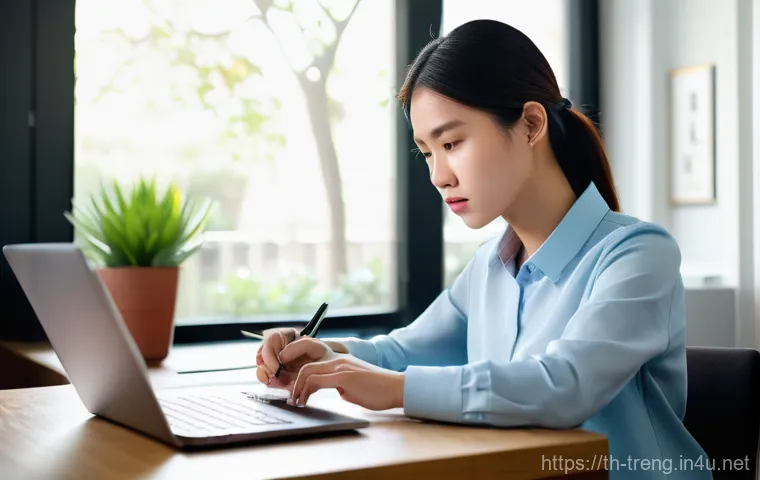 무역영어 시험 대비 사례 연구와 적용 - **A Focused Student Mastering Business Case Studies:**
    A determined young Thai woman, in her ear...