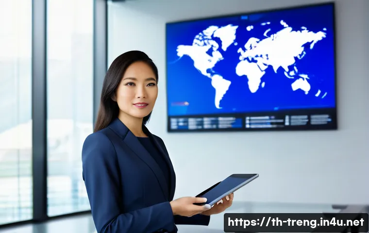 무역영어 실기시험 준비와 자주 묻는 질문 - **Prompt:** A confident Thai businesswoman, in her late 30s, dressed in a sleek and modest business ...