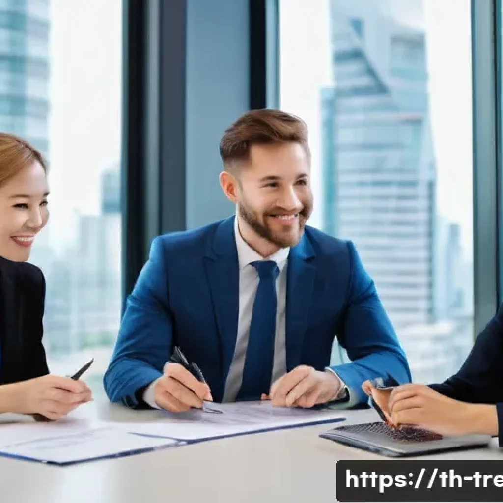 무역영어 자격증으로 프리랜서 무역 활동 - **Prompt 1: Empowered Freelancer Navigating Global Trade**
    "A young, confident Thai woman, aged ...